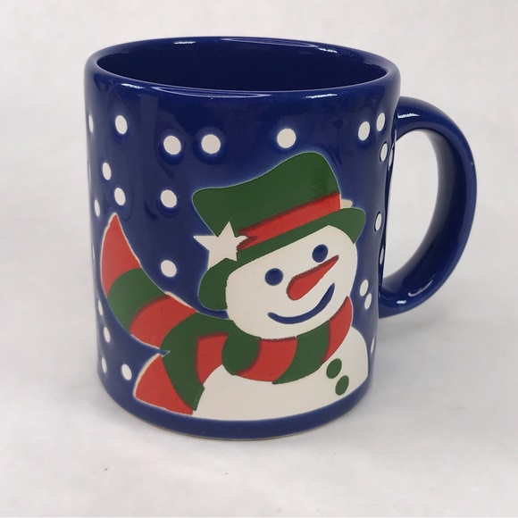 Vintage Waechtersbach Germany Snowman Coffee Mug Winter Snowman - Picture 2 of 7